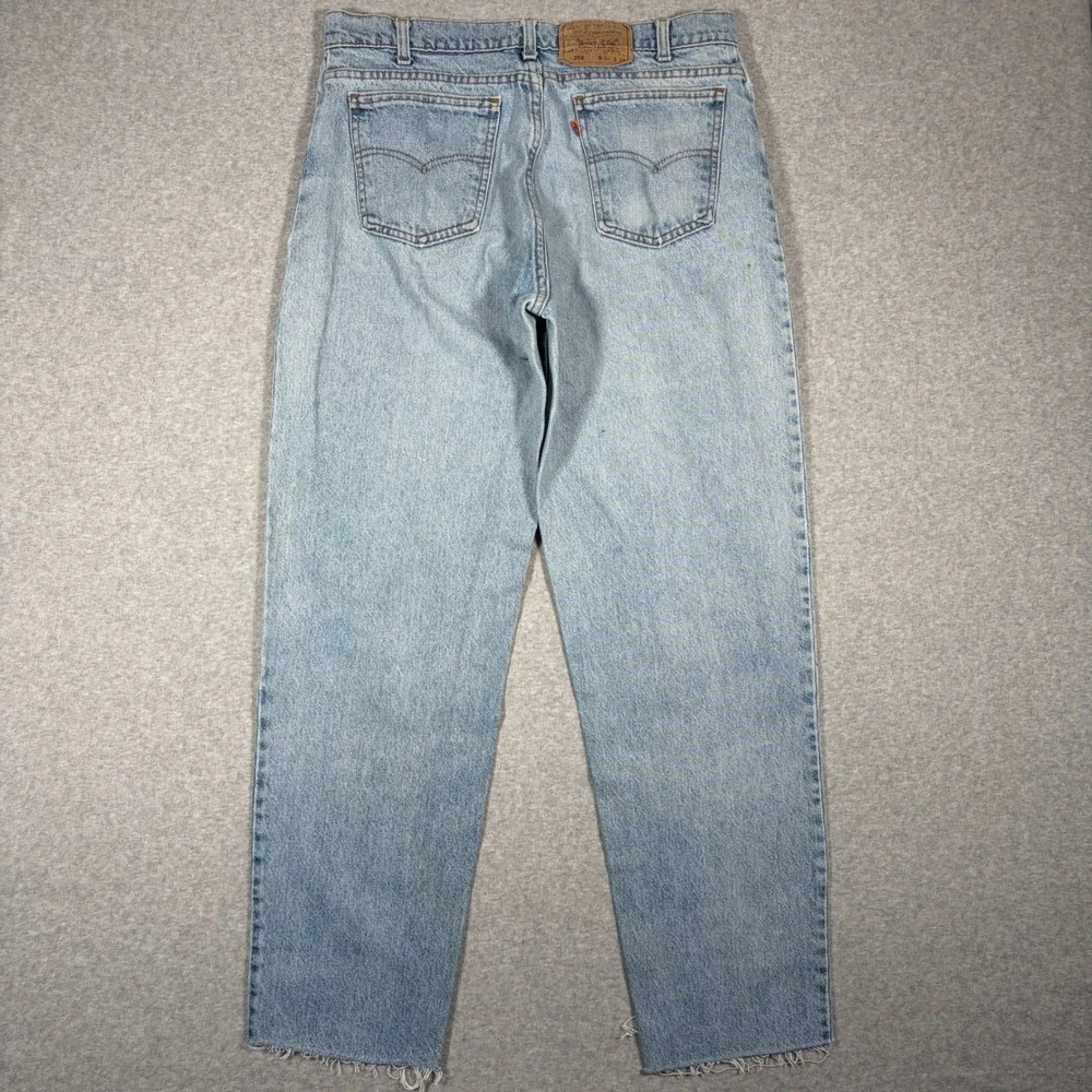 Levi's 550 Orange Tab Jeans Relaxed Fit Men 34x31* Light Wash VTG 80s 90s USA
